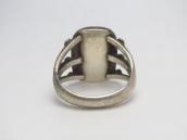 Vintage Navajo Men's Silver Ring w/Black Agate  c.1955～