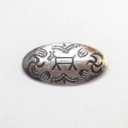 Antique Horse & 卍 Stamped Silver Small Pin Brooch  c.1930