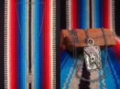 ナバホ サンダーバード タグ型 ビンテージ ネックレス ドッグタグ ミリタリー シルバー インディアンジュエリー