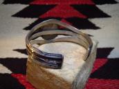 Antique 3 Triangle Wire Cuff Bracelet w/High Grade TQ  c1940