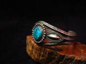 Antique 3 Triangle Wire Cuff Bracelet w/High Grade TQ  c1940