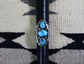【Dan Simplicio】Zuni Three Turquoise Row Heavy Ring  c.1940～