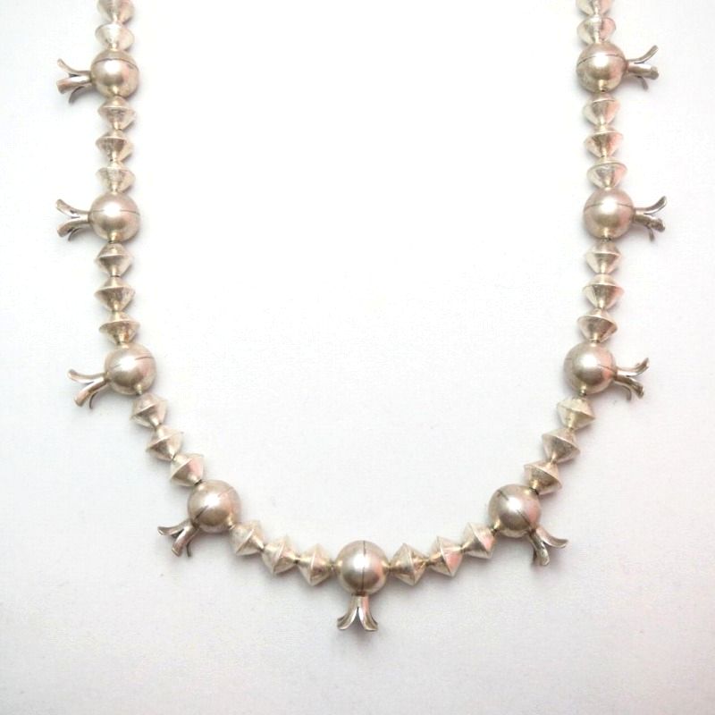 Joe H. Quintana Cochiti Vintage Squash Blossom Necklace