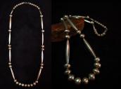 Joe H. Quintana Cochiti Vintage Silver Bead Necklace L 6