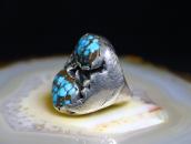 【Dan Simplicio】High Grade Turquoise Worn Men's Ring c.1940～