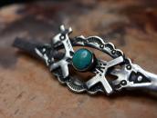 Vintage Horse Applique Silver Small Pin Brooch w/TQ  c.1940～