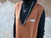 Atq Navajo HandMade Thunderbird Fob Silver Necklace  c.1925～