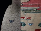 Atq Navajo HandMade Thunderbird Fob Silver Necklace  c.1925～