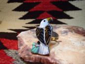 OLDPAWN Zuni Channel Inlay Eagle Ring  c.1960～