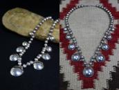 【UITA21/Ganscraft】Navajo Pearl Beads & Fobs Necklace c.1950～