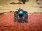 Antique Thunderbird Patched Silver Ring w/TQ  c.1930～