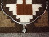 【Joe H. Quintana】 Cochiti Casted Silver Necklace w/Coral