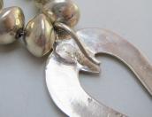 【Frank Patania】 Naja w/Bench Made SilverBead Necklace c.1950