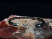 Antique ➸ Stamped Narrow Trianglewire Cuff Bracelet  c.1930