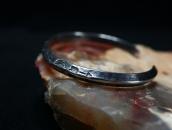 Antique ➸ Stamped Narrow Trianglewire Cuff Bracelet  c.1930