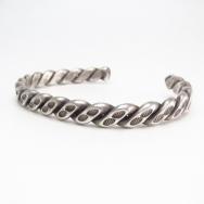 Antique Navajo Stamped Twistedwire Cuff Bracelet  c.1935～