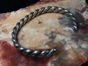 Antique Navajo Stamped Twistedwire Cuff Bracelet  c.1935～