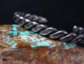 Antique Navajo Stamped Twistedwire Cuff Bracelet  c.1935～