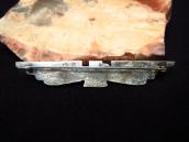 Antique Navajo Thunderbird Shaped Silver Pin w/TQ  c.1930～