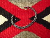 Vintage Braided Wire Triangle Shape Cuff Bracelet  c.1945～