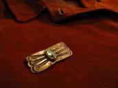 Antique Abstract Pin Brooch with Turquoise  c.1920