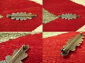 Vintage Casted Silver Burst Shaped Pin Brooch w/TQ  c.1935～
