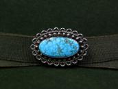 Attr.to【Maisel's】Silver Pin w/Gem Quality Turquoise  c.1940～
