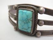 Vintage Navajo Split Band Cuff Bracelet w/Sq. #8 TQ  c.1945～