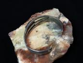 Vintage Navajo Split Band Cuff Bracelet w/Sq. #8 TQ  c.1945～