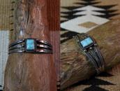 Vintage Navajo Split Band Cuff Bracelet w/Sq. #8 TQ  c.1945～