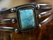 Vintage Navajo Split Band Cuff Bracelet w/Sq. #8 TQ  c.1945～