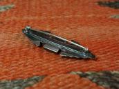 Antique Two Arrowheads & Green Turquoise Pin Brooch  c.1935～