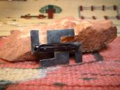 Antique 卍 Shape 卍 Stamped Silver Pin w/TQ  c.1920