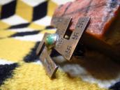 Antique 卍 Shape 卍 Stamped Silver Pin w/TQ  c.1920