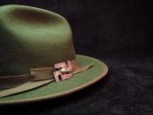 Antique 卍 Shape 卍 Stamped Silver Pin w/TQ  c.1920