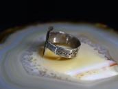 【H.H.Tammen】Stamped Ingot Silver 卍 FaceTourist Ring  c.1910～