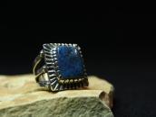 【Clendon Pete】 Navajo Top Grade Kingman Turquoise Ring  JP20