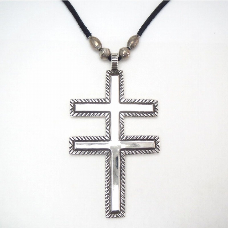 【Clendon Pete】 NAVAJO GUILD Style Dragonfly Cross Necklace