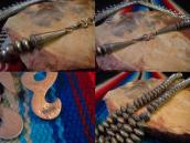 OLDPAWN Squash Blossom Naja 2 Strands Bead Necklace  c.1975～
