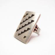 Harry Sakyesva Hopi Vintage Overlay Ring  c.1955～
