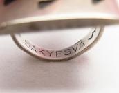 Harry Sakyesva Hopi Vintage Overlay Ring  c.1955～