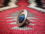 Emery Holmes Hopi OLDPAWN Overlay Ring w/Bisbee TQ  c.1975～