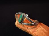 Vintage Navajo Split Band Silver Cuff Bracelet w/TQ  c.1955～