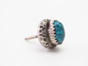 Vintage Navajo Gem Quality Turquoise Pin in Silver  c.1960～