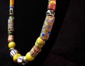 Antique Vintage Mix TradeBead & Navajo SilverBead Necklace 2