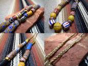 Antique Vintage Mix TradeBead & Navajo SilverBead Necklace 2