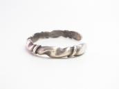 Vintage Navajo Sand Casted Silver Filed Small Cuff  c.1940～