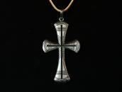 【Tom Bahe】 Navajo Old Large Cross Pendant/Necklace  c.1980