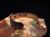 Antique Repoused & Stamped Ingot Silver Cuff Bracelet c.1910