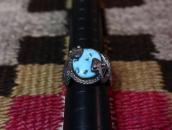 Antique Pueblo or Navajo Snakes Applique Men's Ring  c.1940